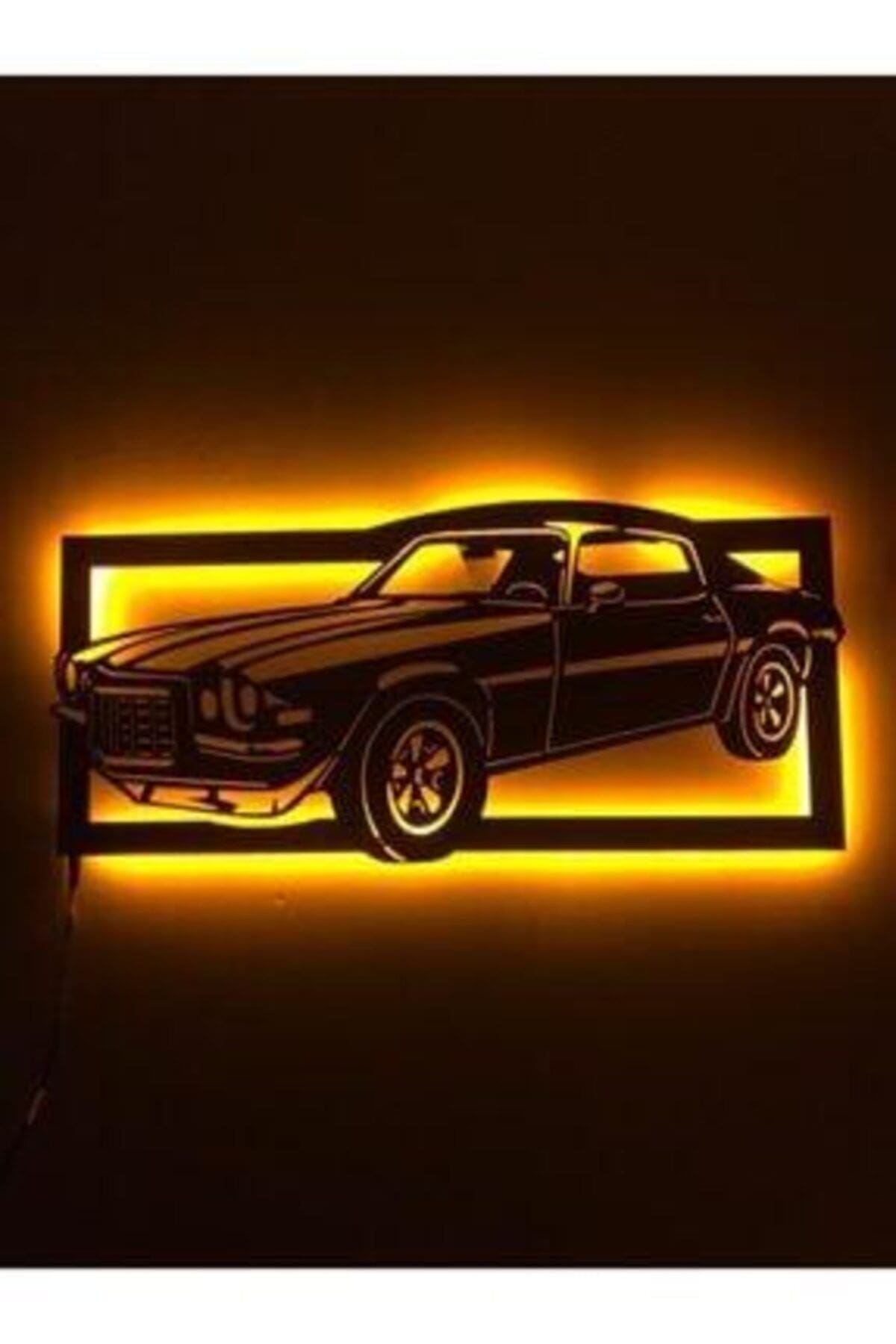 0_org_zoom Klasik Araba Led Işıklı Tablo-duvar Dekorasyonu - Görsel 1
