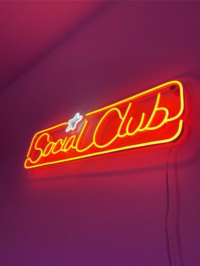 Socıal Club Led Tablo Duvar Dekorasyonu