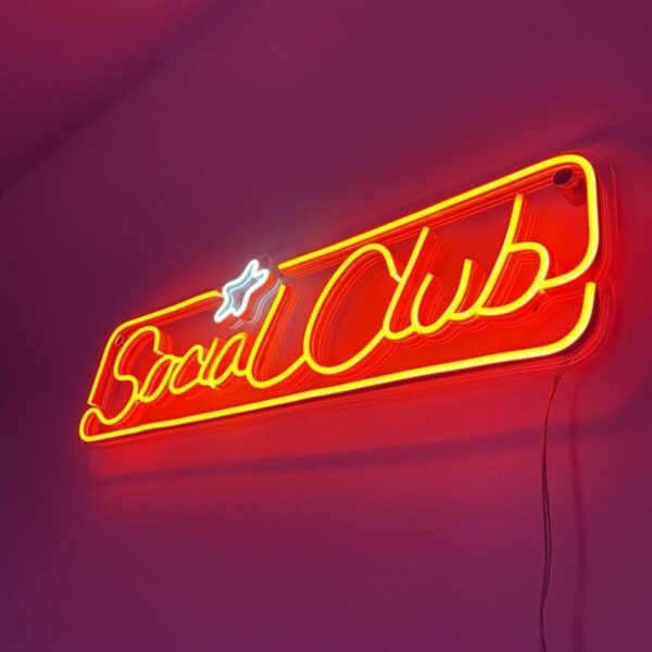 Socıal Club Led Tablo Duvar Dekorasyonu