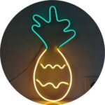 Neon Led Dekoratif Ananas Figürü