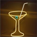 Neon Led Dekoratif Koktail Bardağı Figürü