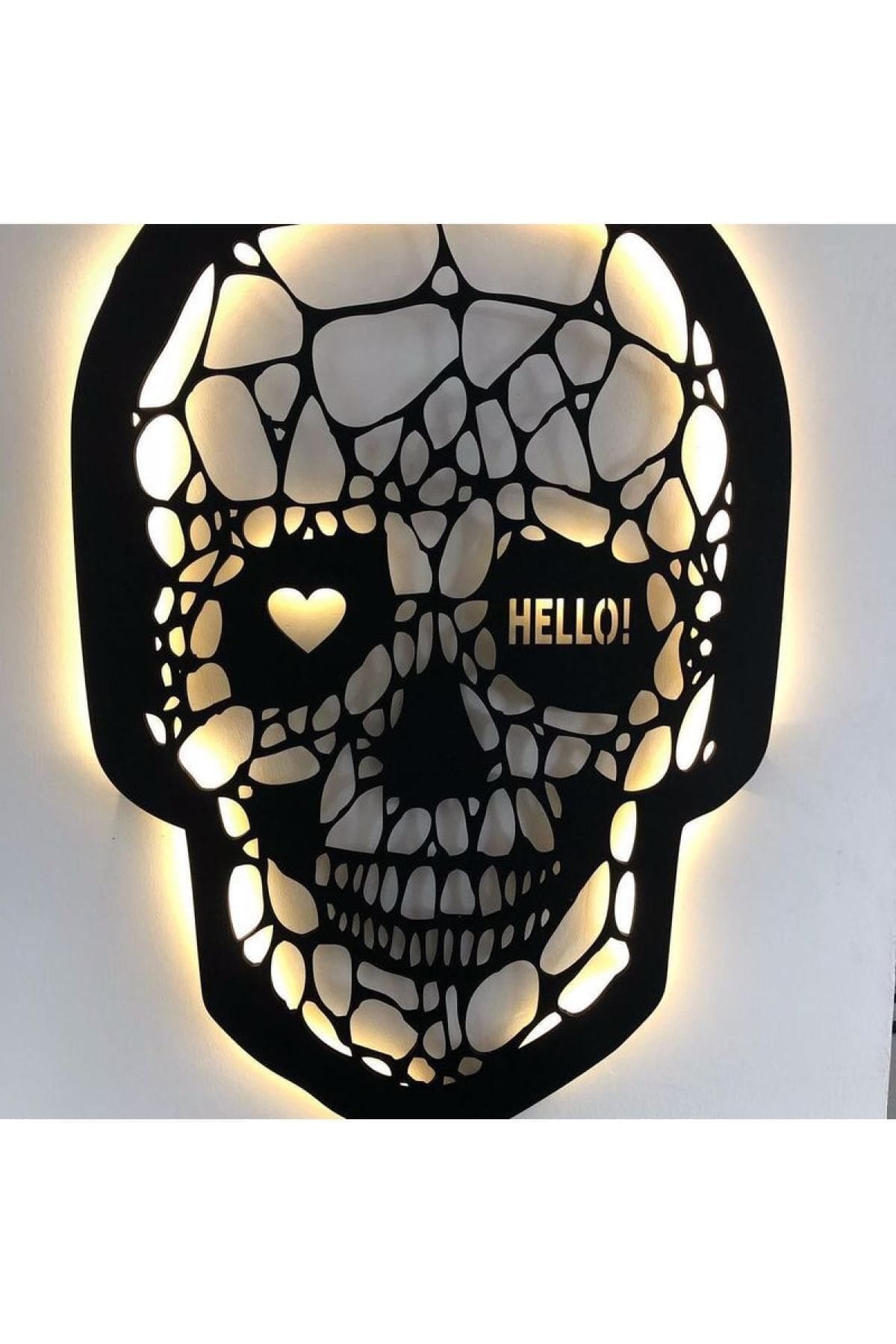 0_org_zoom Hero Kuru Kafa Ledli Duvar Süsü Mdf Tablo Duvar Aksesuarı Ahşap Tablo - Görsel 1