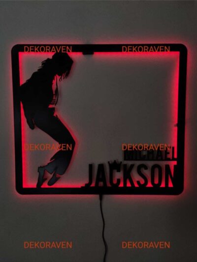 Michael Jackson Led Işıklı Tablo Dekoratif Aydınlatma