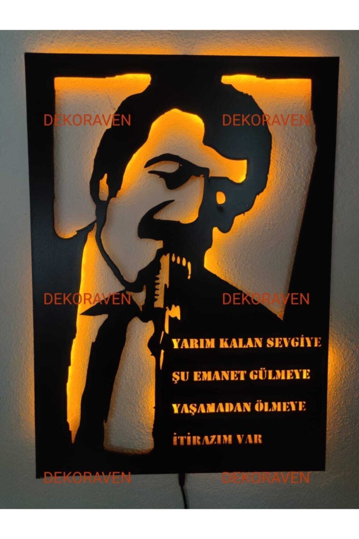 0_org_zoom Müslüm Gürses Işıklı Tablo - Görsel 1