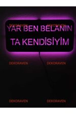 Yar Ben Belanın Ta Kendisiyim Led Işıklı Tablo