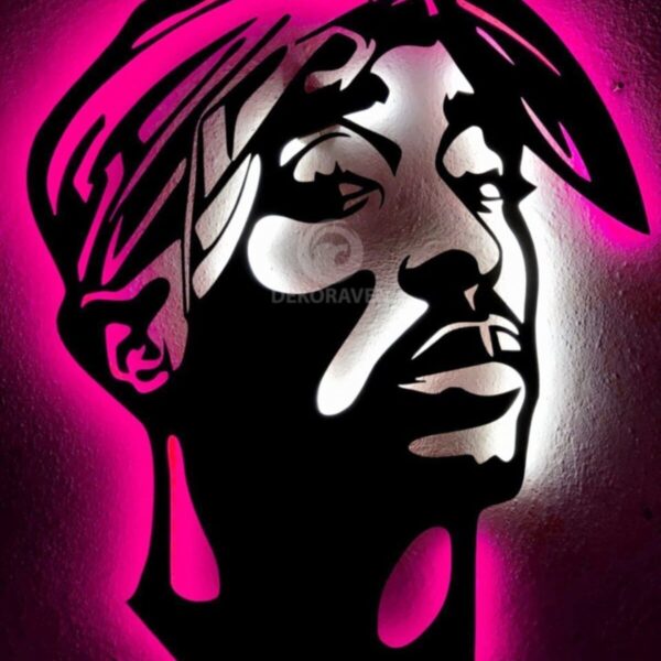 Tupac Shakur Işıklı Tablo