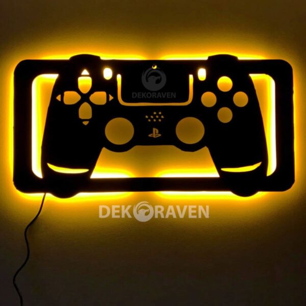 Playstation Konsol Led Işıklı Gamer Tablo