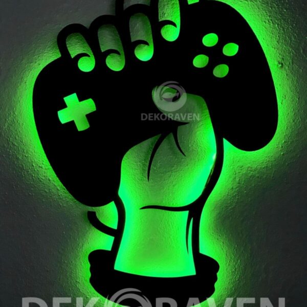 Game Pad Led Işıklı Tablo