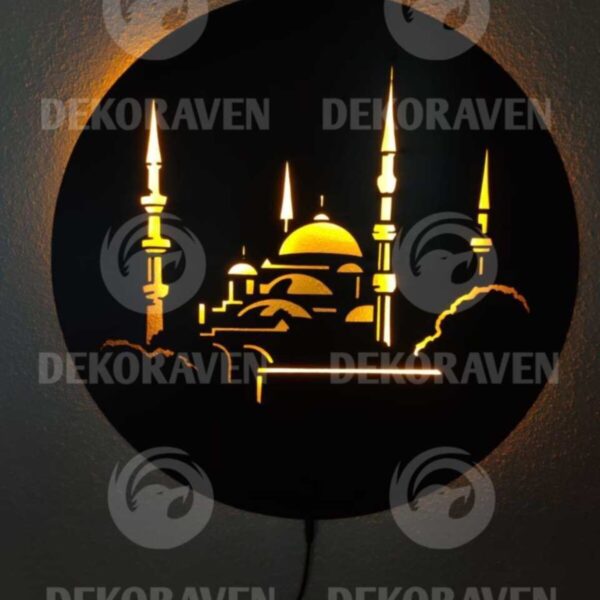 Camii Led Işıklı Tablo