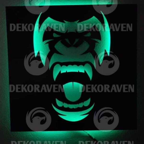 King Kong Led Işıklı Tablo