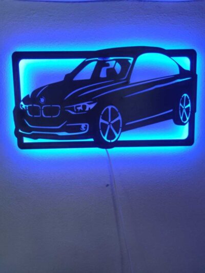 Bmw Araba Led Işıklı Tablo