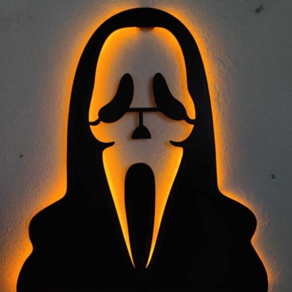 Scream Çığlık Led Işıklı Tablo