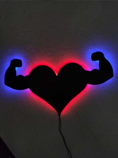 Fitness Love Işıklı Tablo