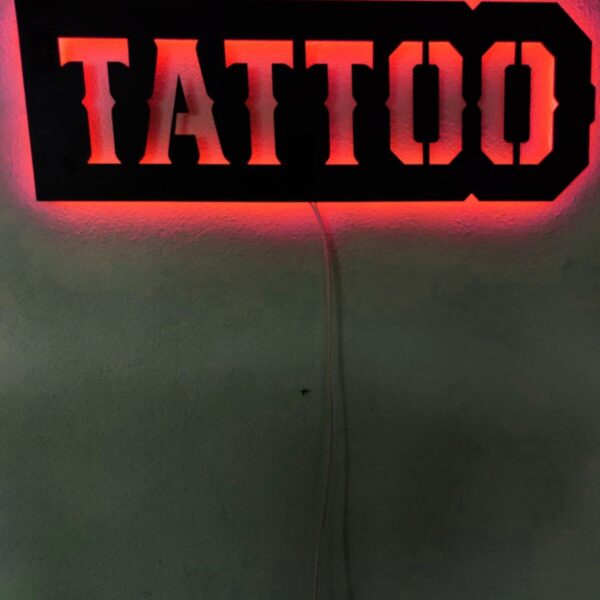 Tattoo Dövmeci Iö Mekan Tabela Led Işıklı Tablo