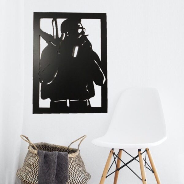 Cs Go - Siyah Mdf Tablo - 55x40
