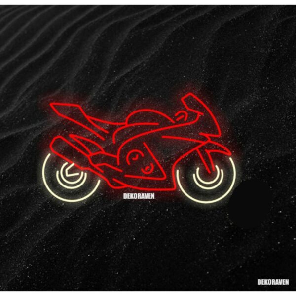 Spor Motor Neon Led Tabela Dekoratif Aydınlatma