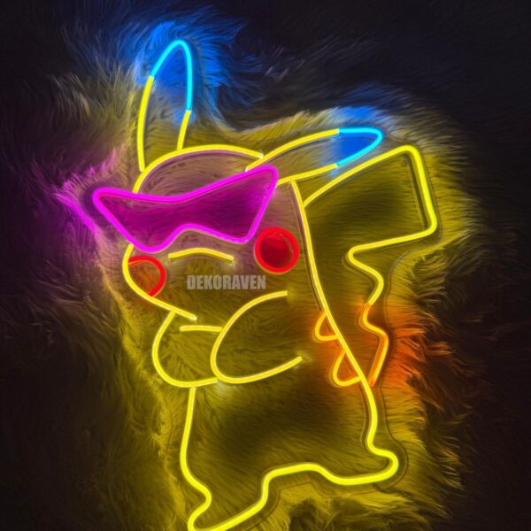Pikachu Neon Tabela Dekoratif Aydınlatma