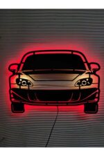 Honda S2000 Led Işıklı Ahşap Tablo(55x30cm)