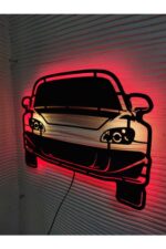 Honda S2000 Led Işıklı Ahşap Tablo(55x30cm) - Görsel 2