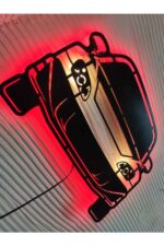 Honda S2000 Led Işıklı Ahşap Tablo(55x30cm) - Görsel 3
