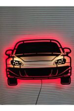 Honda S2000 Led Işıklı Ahşap Tablo(55x30cm) - Görsel 4