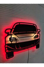 Honda S2000 Led Işıklı Ahşap Tablo(55x30cm) - Görsel 5