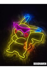 Pikachu Neon Tabela Dekoratif Aydınlatma - Görsel 3