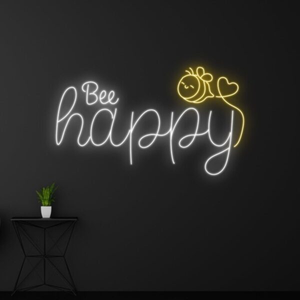Bee Happy neon led
