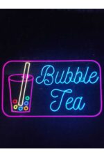 Bubble Tea Neon Led Tabela (80x40cm)