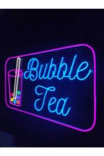 Bubble Tea Neon Led Tabela (80x40cm) - Görsel 2