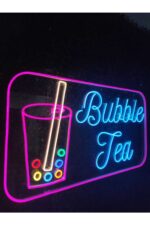 Bubble Tea Neon Led Tabela (80x40cm) - Görsel 3