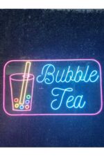 Bubble Tea Neon Led Tabela (80x40cm) - Görsel 4