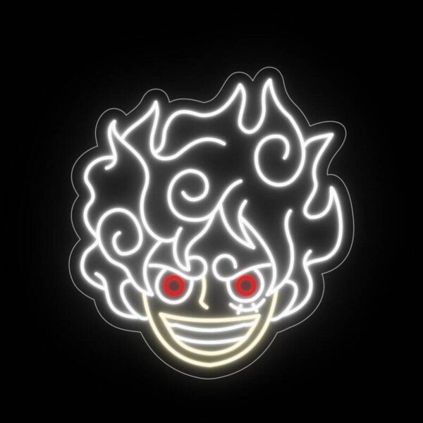 One Piece Gear 5 Luffy Neon Tabela Dekoratif Aydınlatma