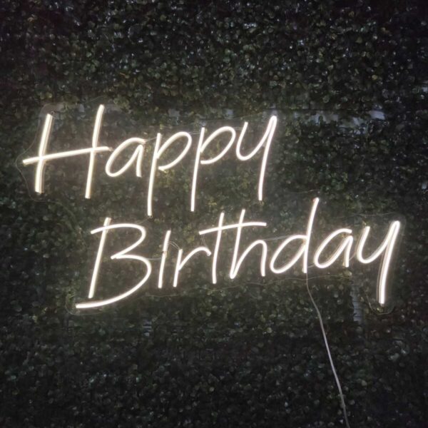 Happy Birthday Doğum günü süsü Neon Led tabela(70x35cm)