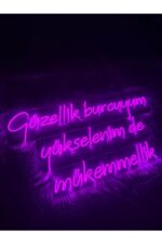Güzellik Burcuyum Yükselenim De Mükemmellik Neon Tabela Dekoratif Aydınlatma