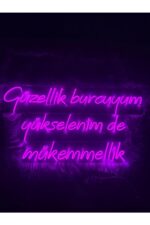 Güzellik Burcuyum Yükselenim De Mükemmellik Neon Tabela Dekoratif Aydınlatma - Görsel 2