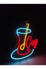 Çay Neon Led Yazı Tabela kafe dekoratif led aydınlatma(40x30cm) - Görsel 4