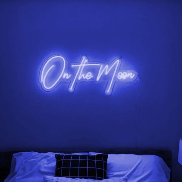 On The Moon yzı neon led tabela(70x40cm)