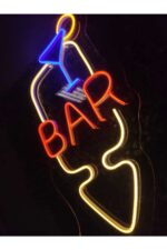 Bar Kadeh Neon yazı Led Tabela Dekoratif Aydınlatma(60x30cm) - Görsel 4