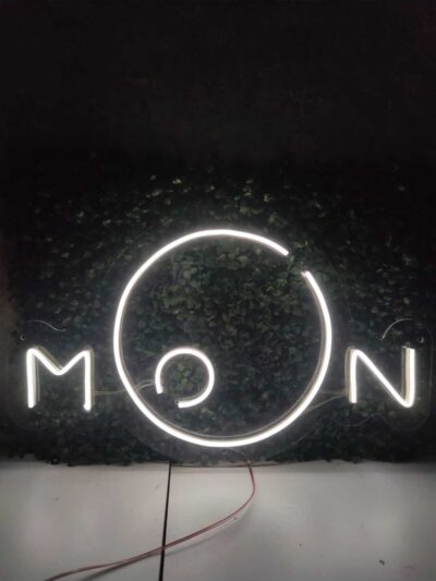 Moon Ay Neon Led Tabela Dekoratif Aydınlatma (50x30cm)
