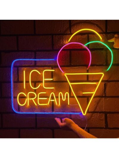 İce Cream Neon Led Dondurma Tabelası