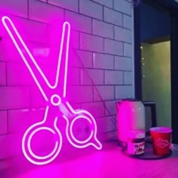 Makas Iç-dış Mekan Neon Led Tabela Dekoratif Aydınlatma