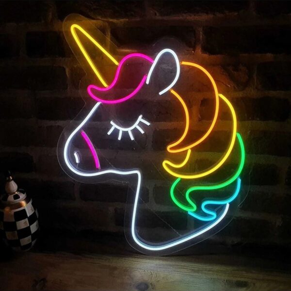 Unicorn Neon Led Tabela Dekoratif Aydınlatma(50x35cm)