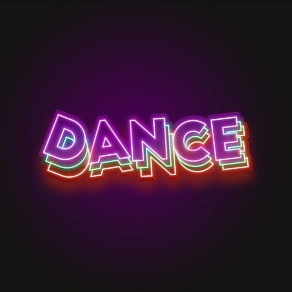 Dance-dans Neon Led Duvar Dekoru Video Arka Plan (80x30cm)