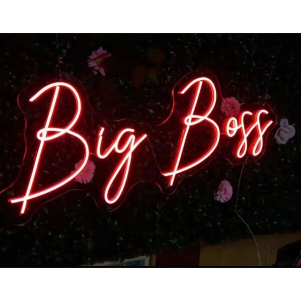 Big Boss Patron Yazı Neon Led Tabela Duvar Dekoru(40x20cm)