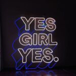 Yes Girl Yes Neon Led Aydınlatma Neon Led Tabela (50x50cm)