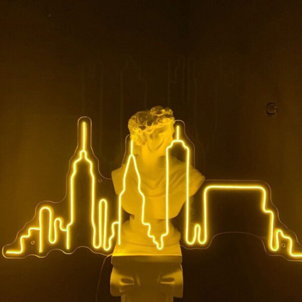 New York Neon Led Tabela Dekoratif Aydınlatma (85x33cm)