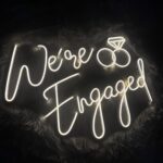 We are engaged nişan Neon led duvar dekoru(60x40cm)