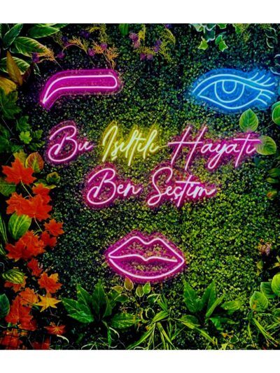 Bu Işıltılı Hayatı Ben Seçtim Güzellik Merkezi Kuaför Neon Tabela Set
