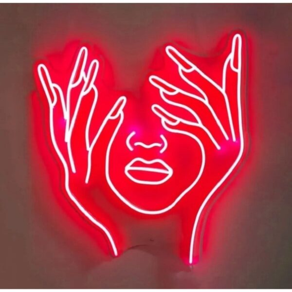 Tırnaklar Güzellik Salonu Manikür Pedikür Kuaför Neon Led Tabela(40x50cm)